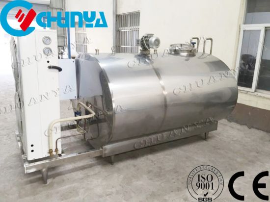 Tanque de enfriamiento de la leche horizontal del acero inoxidable del fabricante del fabricante del fabricante
